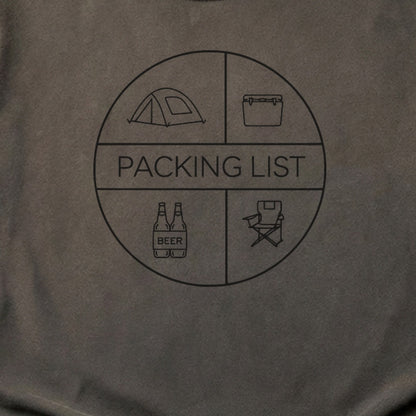 Camping Packing List Cotton T-Shirt