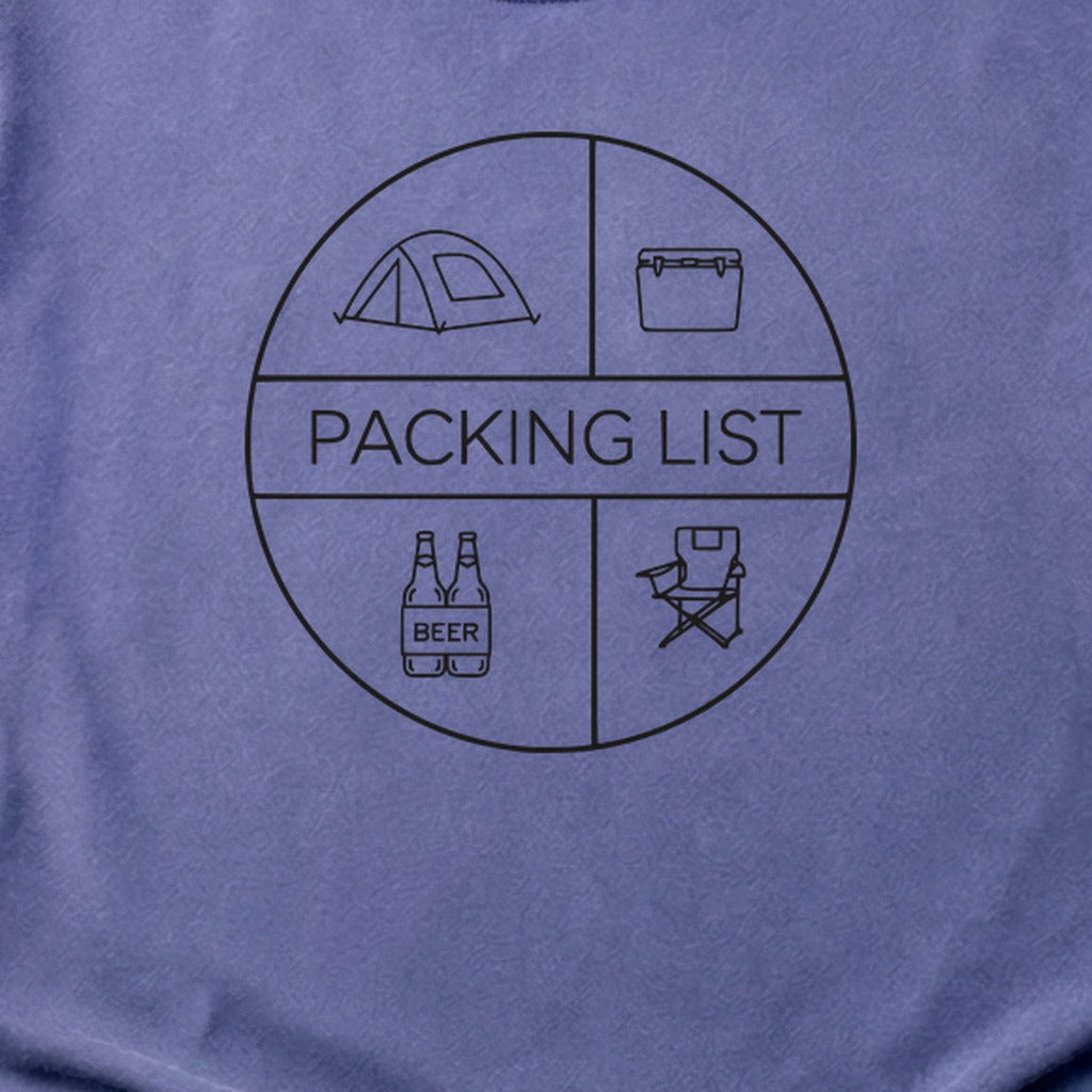 Camping Packing List Cotton T-Shirt