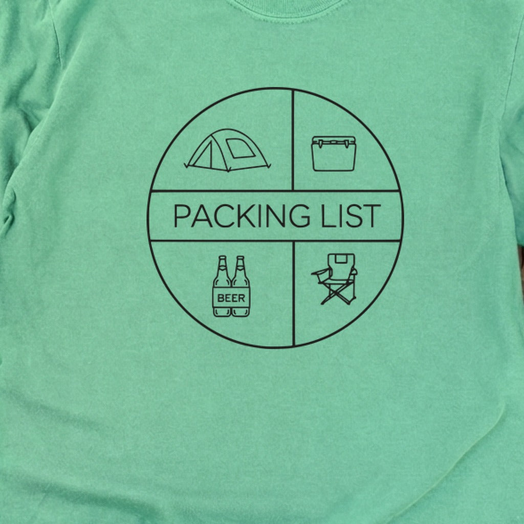 Camping Packing List Cotton Long Sleeve