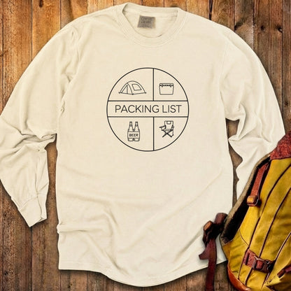 Camping Packing List Cotton Long Sleeve