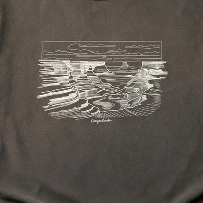 Canyonlands Line Drawing Cotton T-Shirt