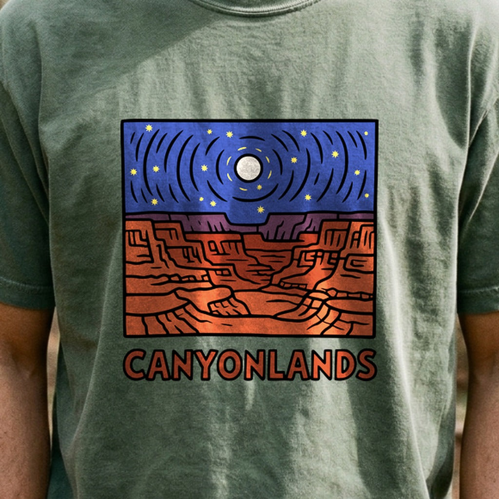 Canyonlands National Park at Night Cotton T-Shirt