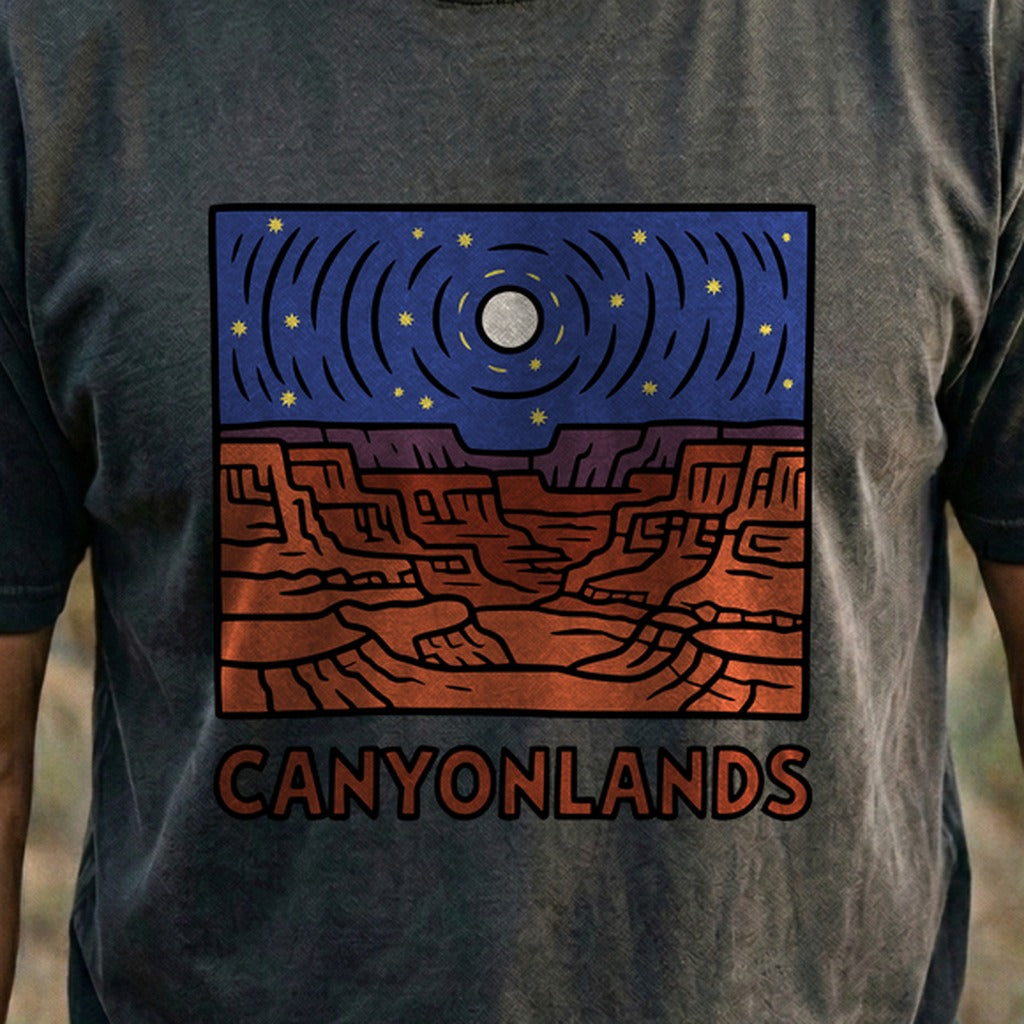 Canyonlands National Park at Night Cotton T-Shirt