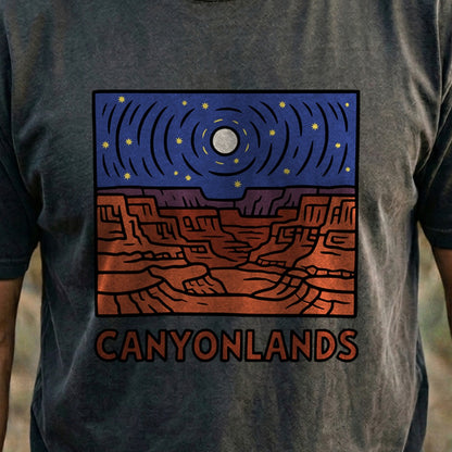 Canyonlands National Park at Night Cotton T-Shirt