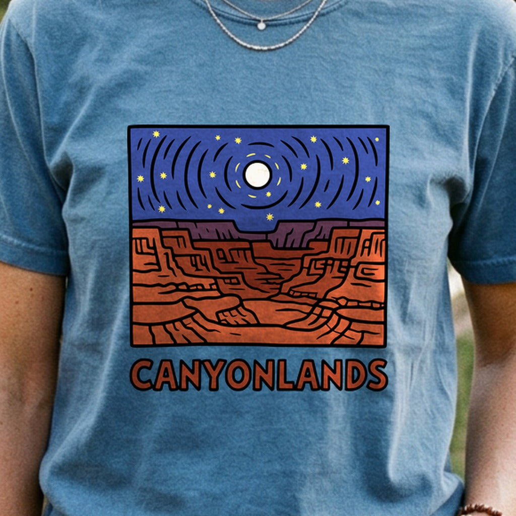 Canyonlands National Park at Night Cotton T-Shirt