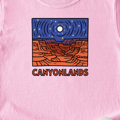 Canyonlands National Park at Night Kids Cotton T-Shirt
