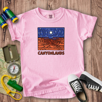 Canyonlands National Park at Night Kids Cotton T-Shirt