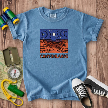 Canyonlands National Park at Night Kids Cotton T-Shirt