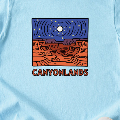 Canyonlands National Park at Night Kids Cotton T-Shirt
