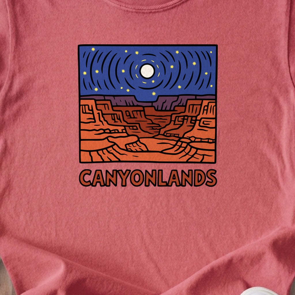 Canyonlands National Park at Night Kids Cotton T-Shirt