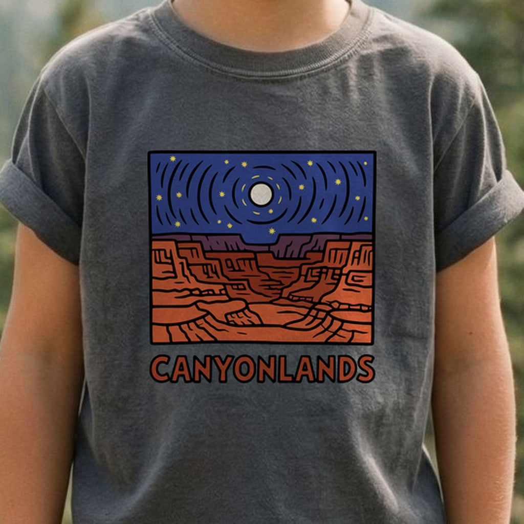 Canyonlands National Park at Night Kids Cotton T-Shirt