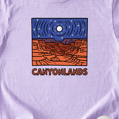 Canyonlands National Park at Night Kids Cotton T-Shirt