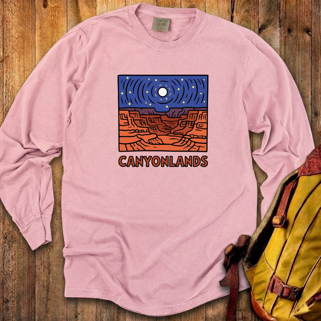 Canyonlands National Park at Night Cotton Long Sleeve