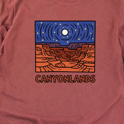 Canyonlands National Park at Night Cotton Long Sleeve