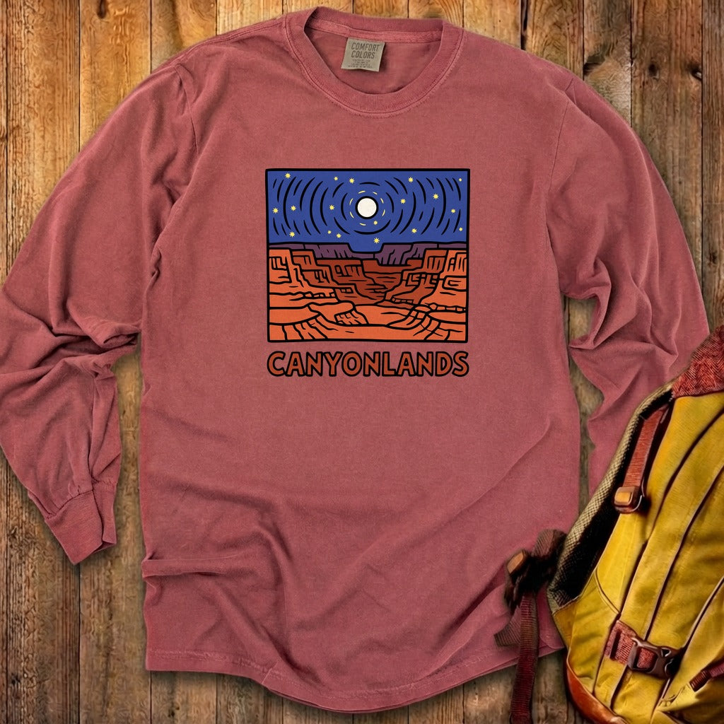 Canyonlands National Park at Night Cotton Long Sleeve