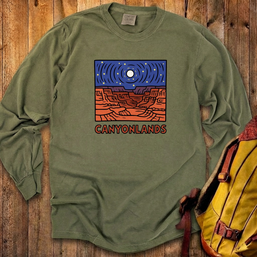 Canyonlands National Park at Night Cotton Long Sleeve