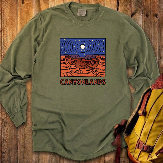 Canyonlands National Park at Night Cotton Long Sleeve