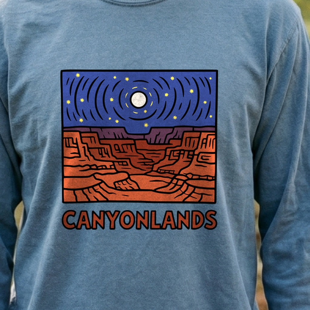 Canyonlands National Park at Night Cotton Long Sleeve
