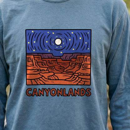Canyonlands National Park at Night Cotton Long Sleeve