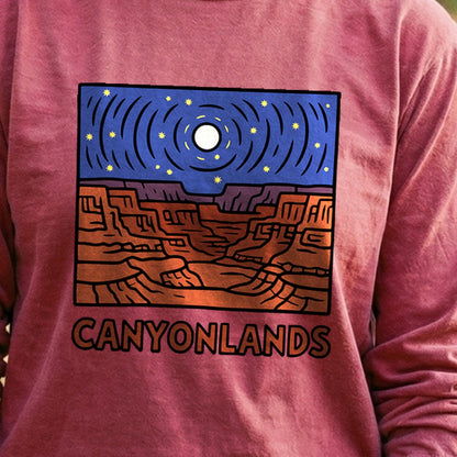 Canyonlands National Park at Night Cotton Long Sleeve