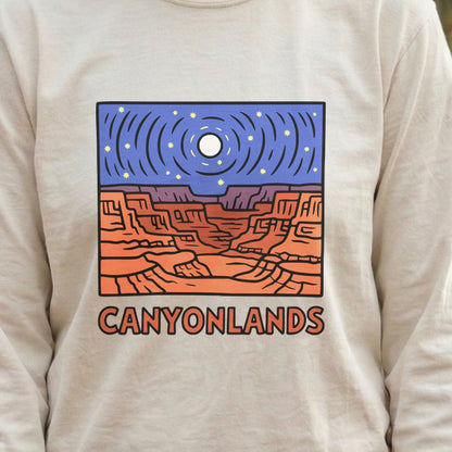 Canyonlands National Park at Night Cotton Long Sleeve
