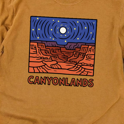 Canyonlands National Park at Night Cotton Long Sleeve
