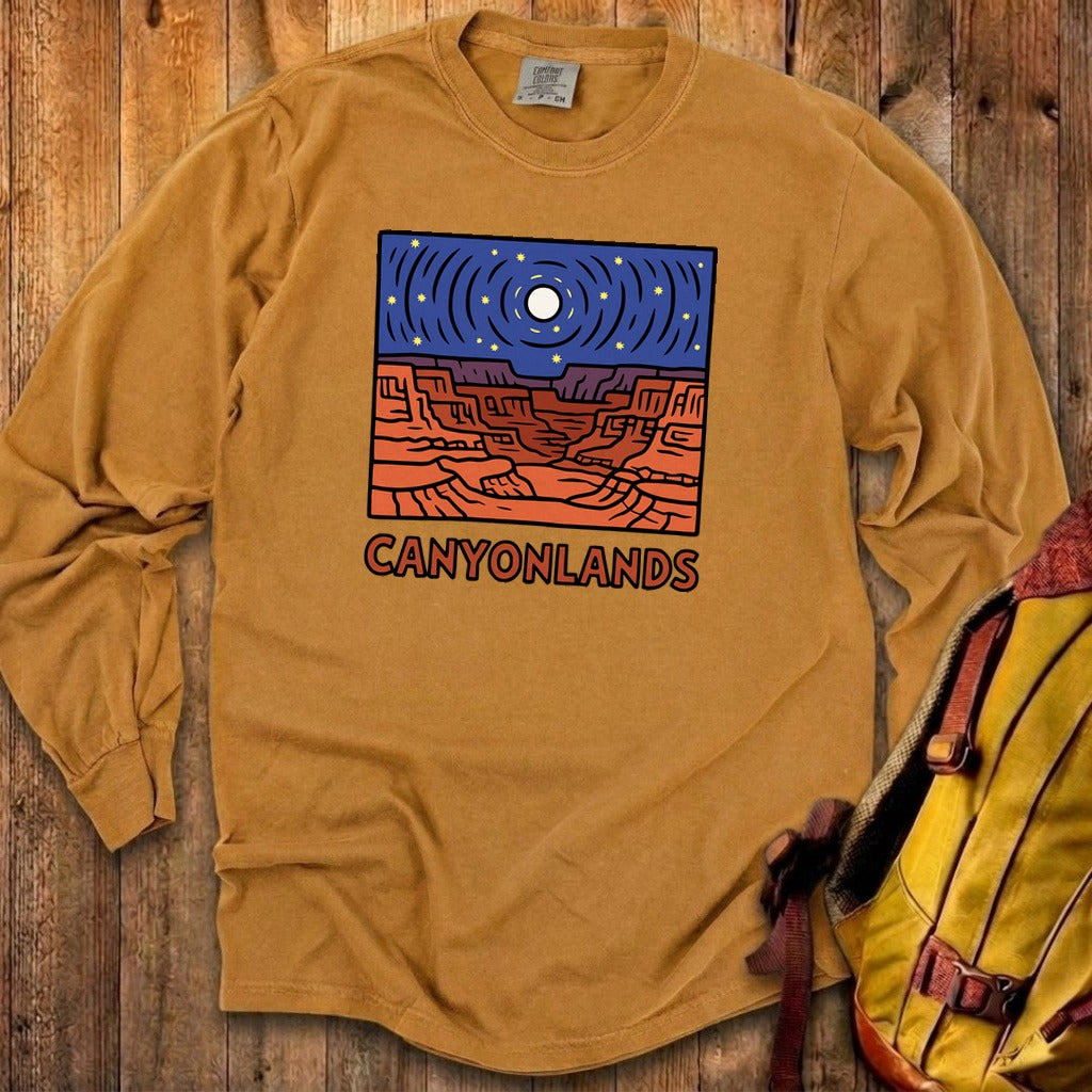 Canyonlands National Park at Night Cotton Long Sleeve