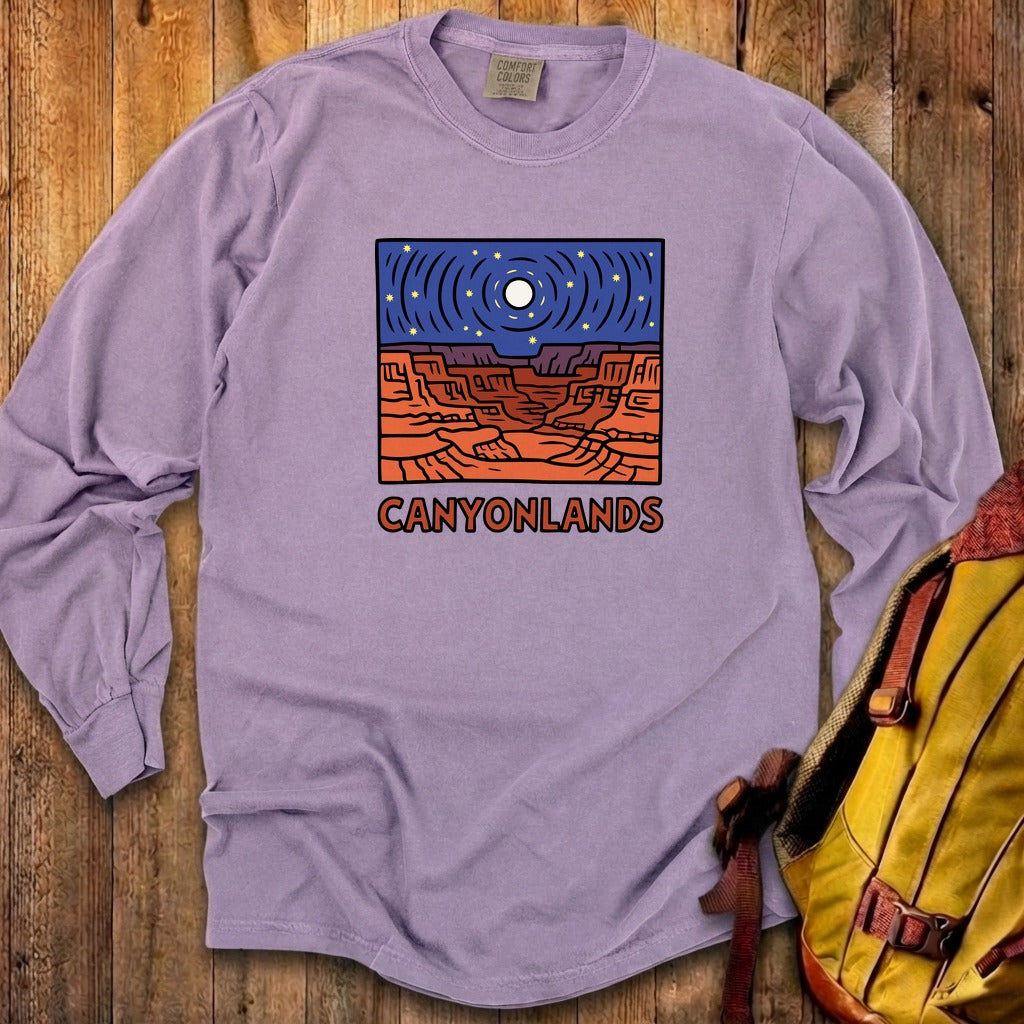 Canyonlands National Park at Night Cotton Long Sleeve