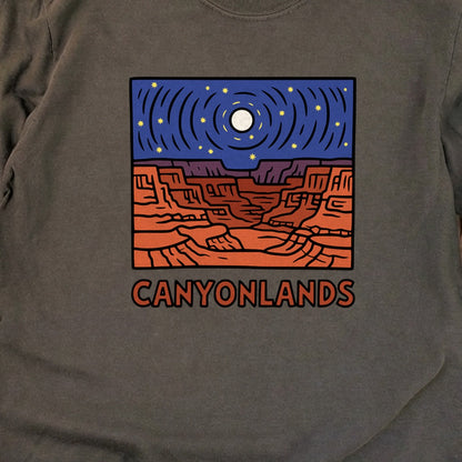 Canyonlands National Park at Night Cotton Long Sleeve