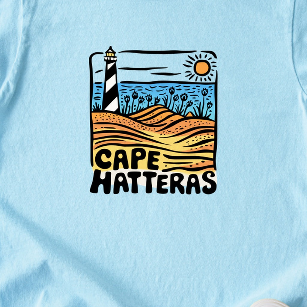 Cape Hatteras National Seashore Kids Cotton T-Shirt