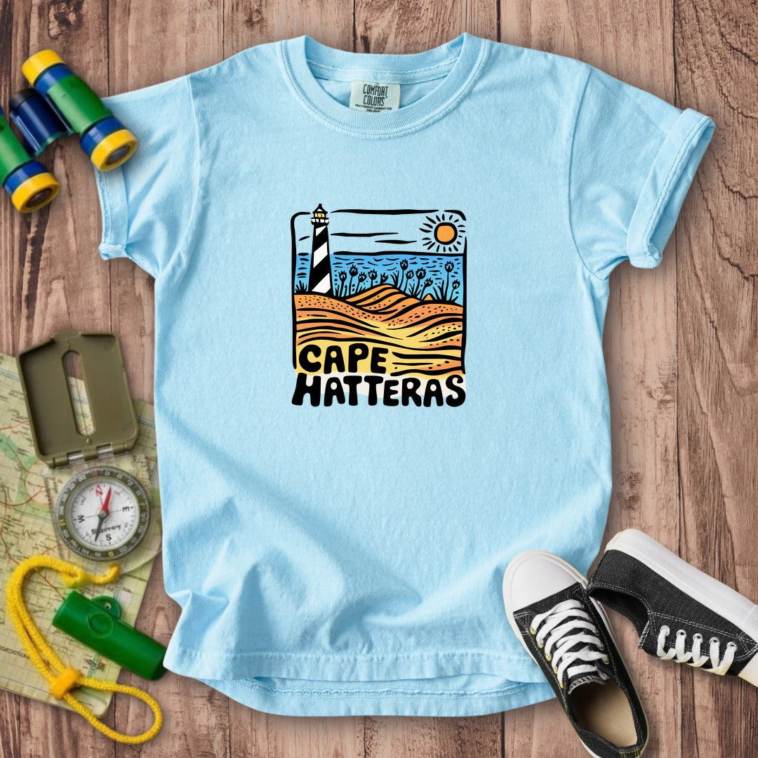 Cape Hatteras National Seashore Kids Cotton T-Shirt