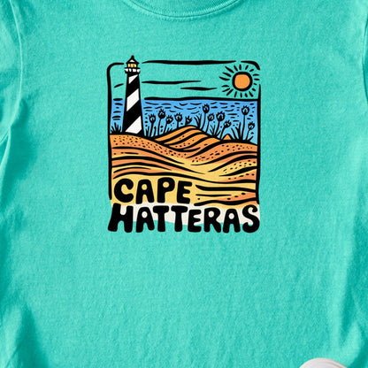 Cape Hatteras National Seashore Kids Cotton T-Shirt