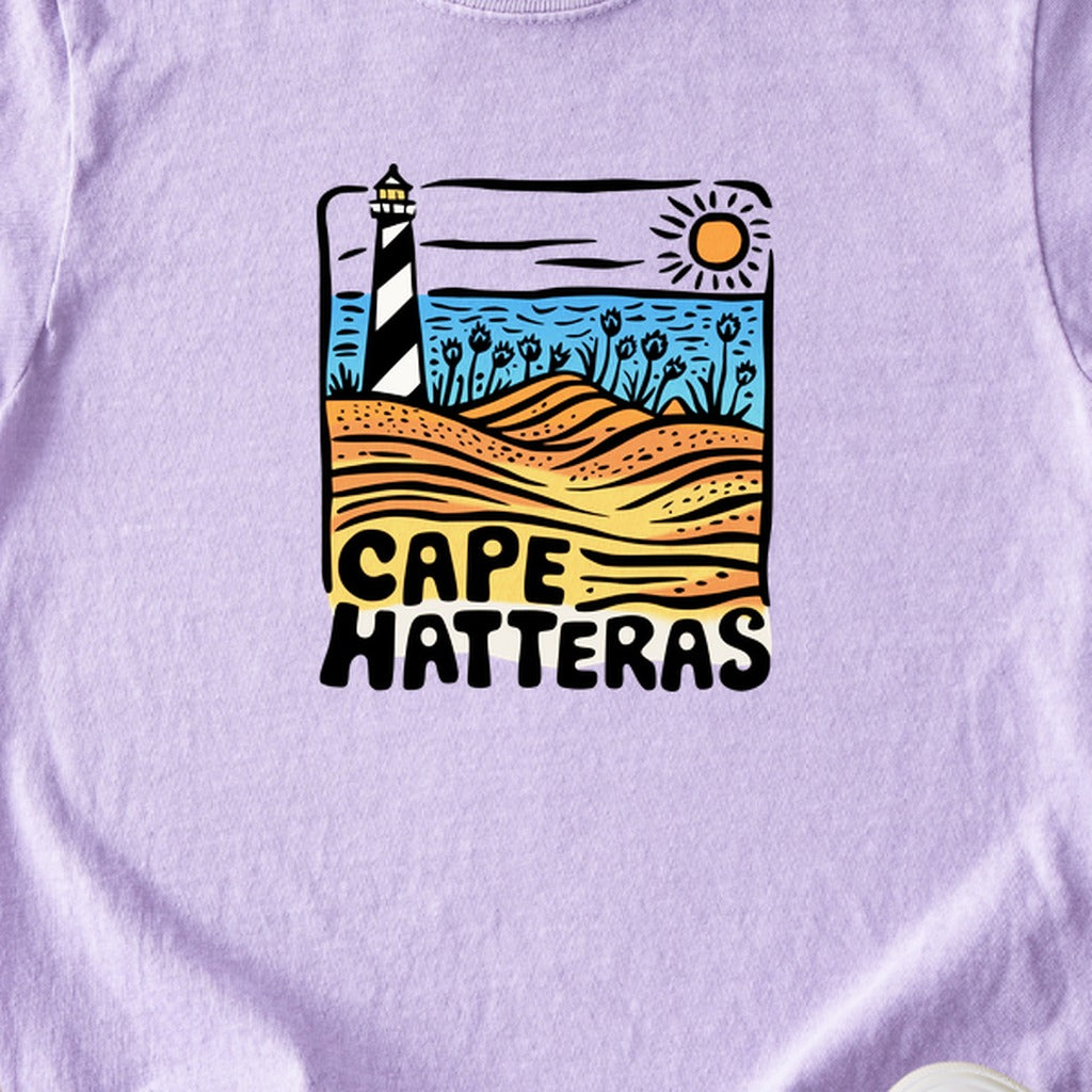 Cape Hatteras National Seashore Kids Cotton T-Shirt