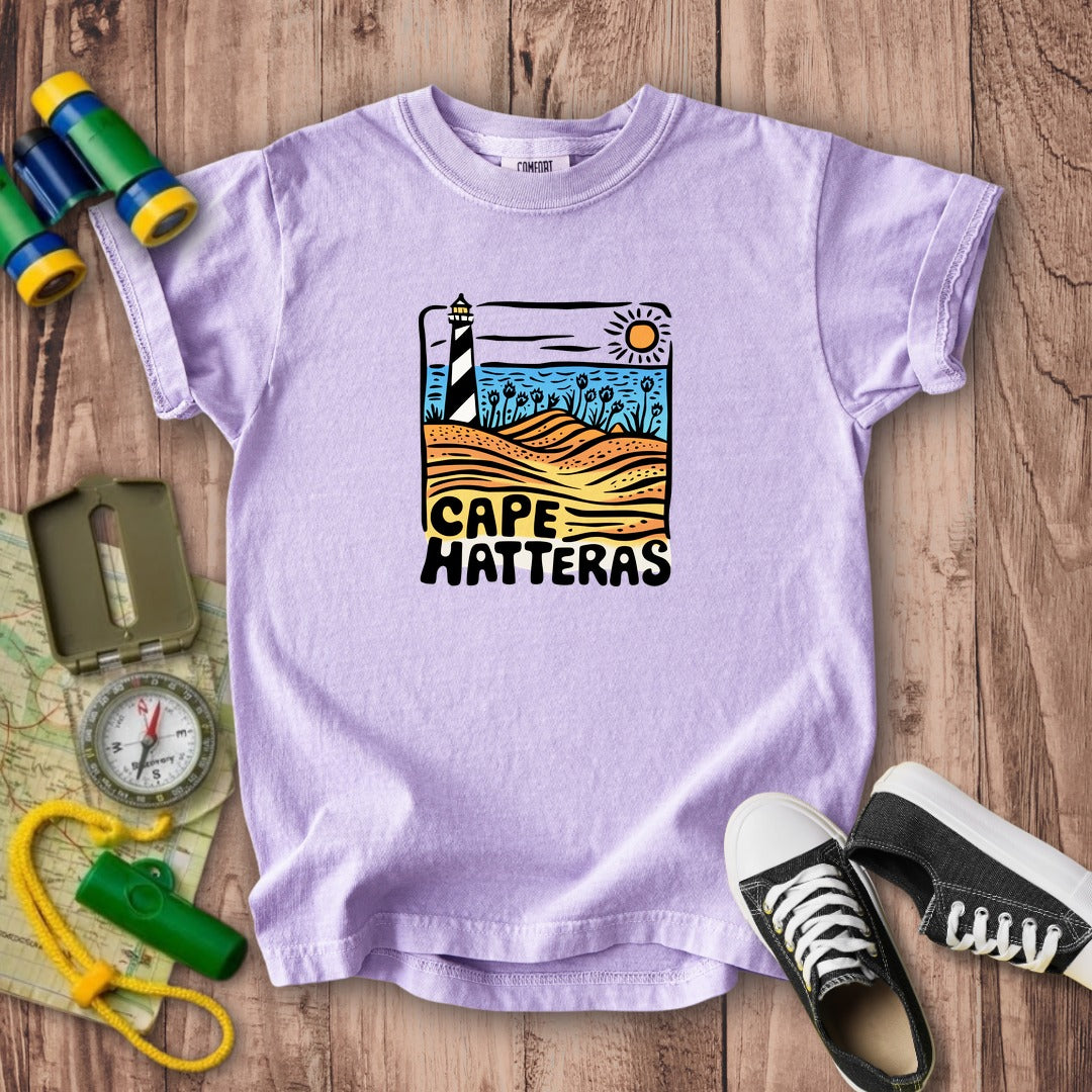 Cape Hatteras National Seashore Kids Cotton T-Shirt