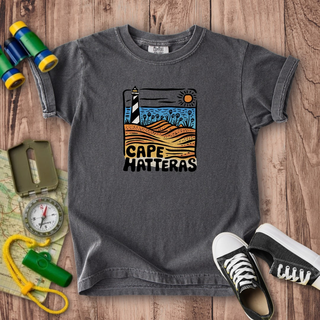 Cape Hatteras National Seashore Kids Cotton T-Shirt