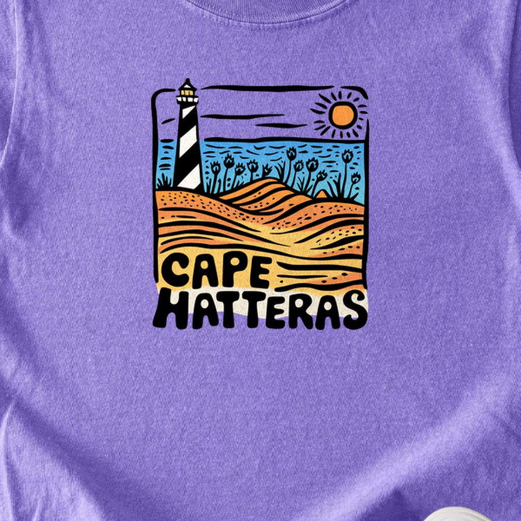 Cape Hatteras National Seashore Kids Cotton T-Shirt