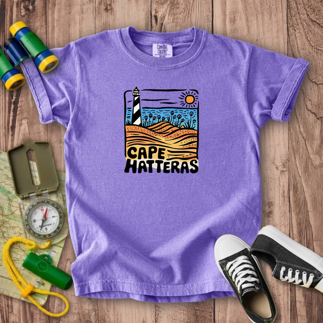 Cape Hatteras National Seashore Kids Cotton T-Shirt