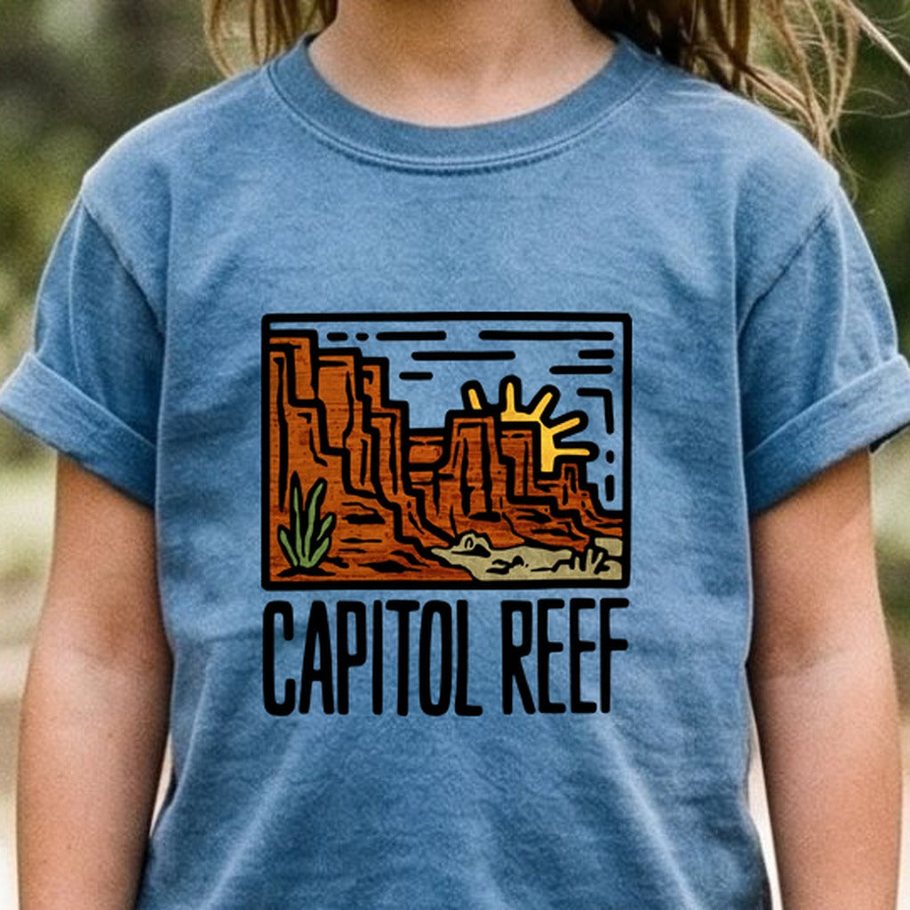 Capitol Reef National Park Kids Cotton T-Shirt