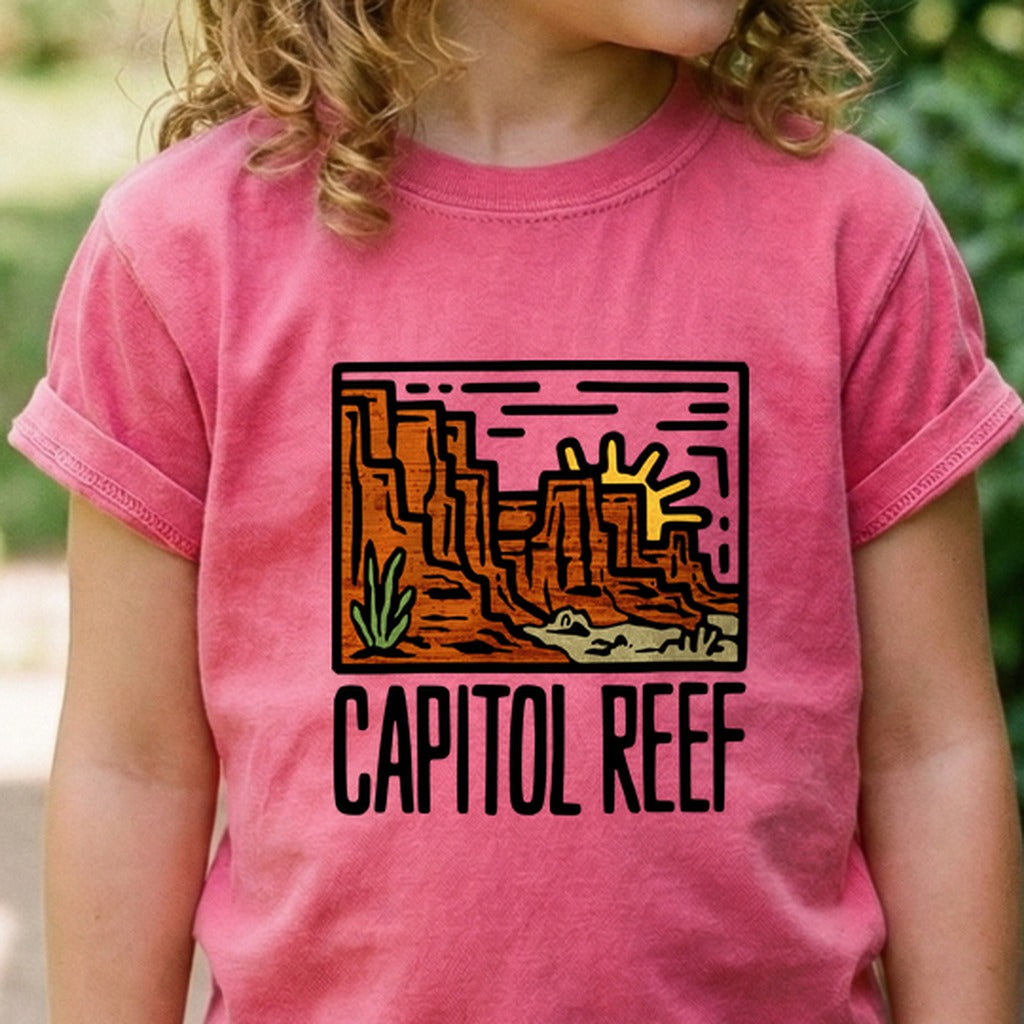 Capitol Reef National Park Kids Cotton T-Shirt