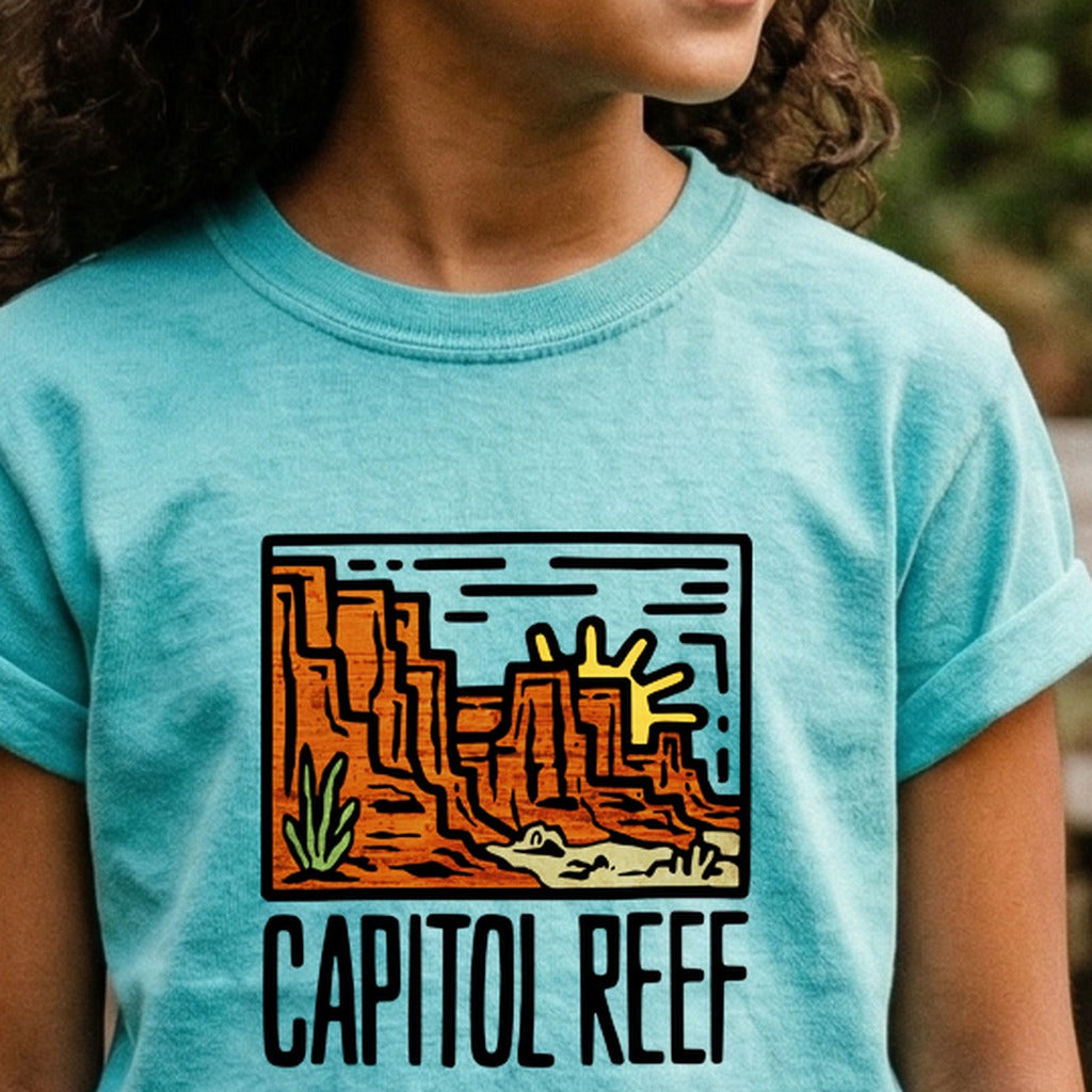Capitol Reef National Park Kids Cotton T-Shirt