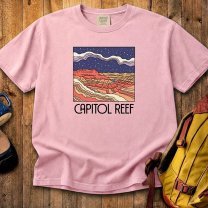 Capitol Reef National Park at Night Cotton T-Shirt