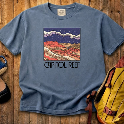 Capitol Reef National Park at Night Cotton T-Shirt