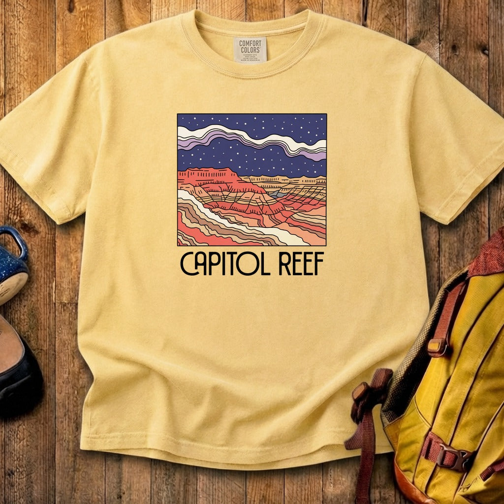 Capitol Reef National Park at Night Cotton T-Shirt