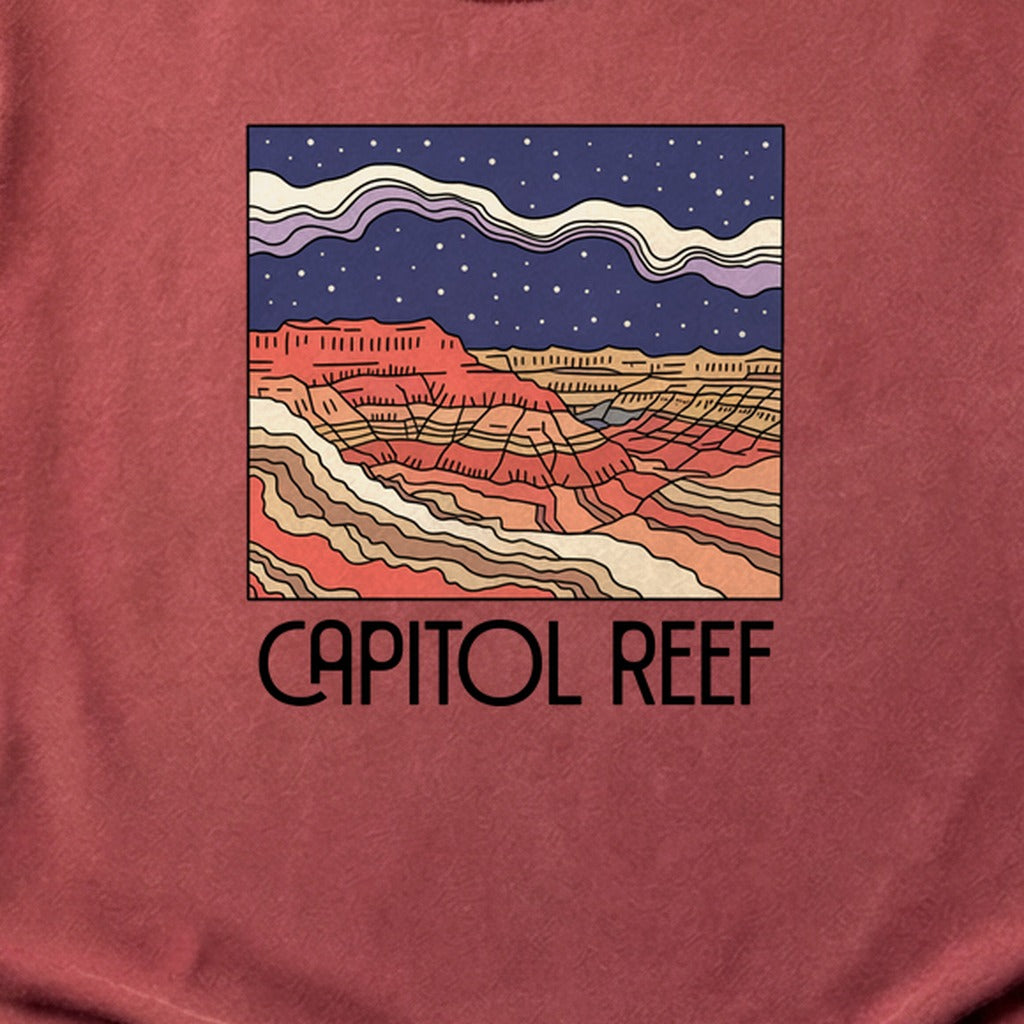Capitol Reef National Park at Night Cotton T-Shirt