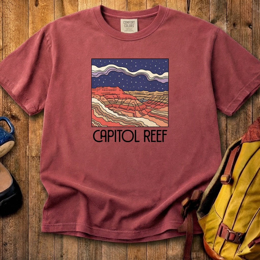 Capitol Reef National Park at Night Cotton T-Shirt