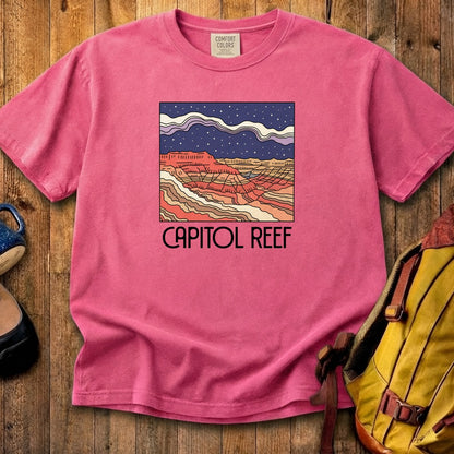 Capitol Reef National Park at Night Cotton T-Shirt