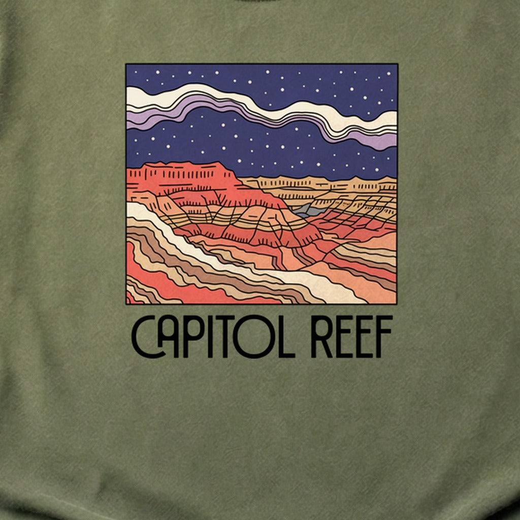 Capitol Reef National Park at Night Cotton T-Shirt