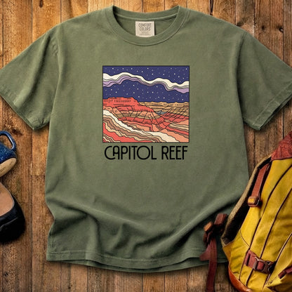 Capitol Reef National Park at Night Cotton T-Shirt