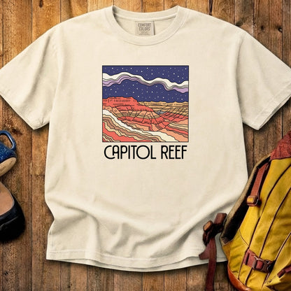 Capitol Reef National Park at Night Cotton T-Shirt