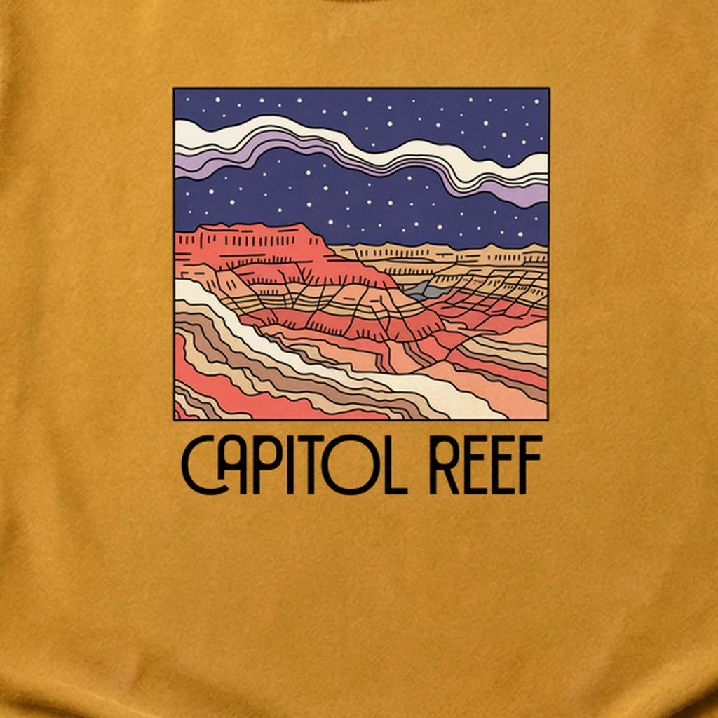 Capitol Reef National Park at Night Cotton T-Shirt